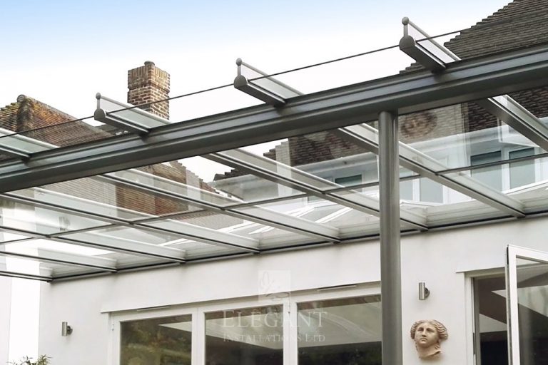 Glass Verandas & Rooms with Front Overhang Roof Elegant
